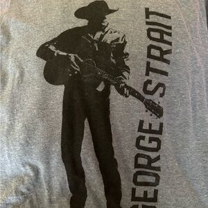 George Strait Graphic Unisex Shirt - Heather Blue